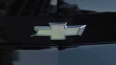 Chevrolet emblem on a front bumper, representing the Chevrolet Equinox EV recall.