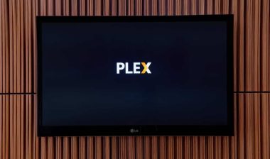Plex logo displayed on a TV, representing the Plex class action.