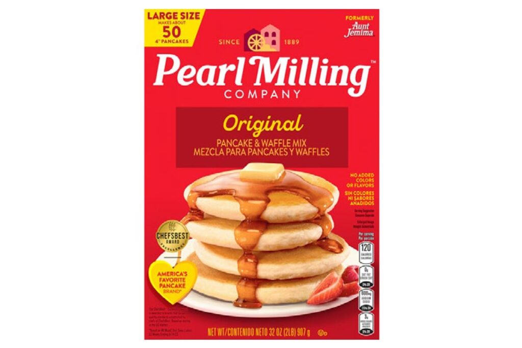 Product photo of recalled pancake mix, representing the Pearl Milling recall.