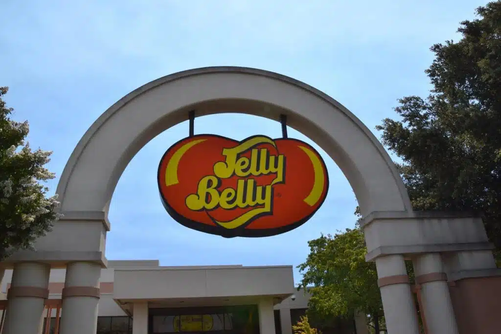 Jelly Belly signage, representing the Jelly Belly class action.