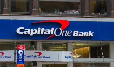 Close up of Capital One Bank signage, representing the Capital One class action.