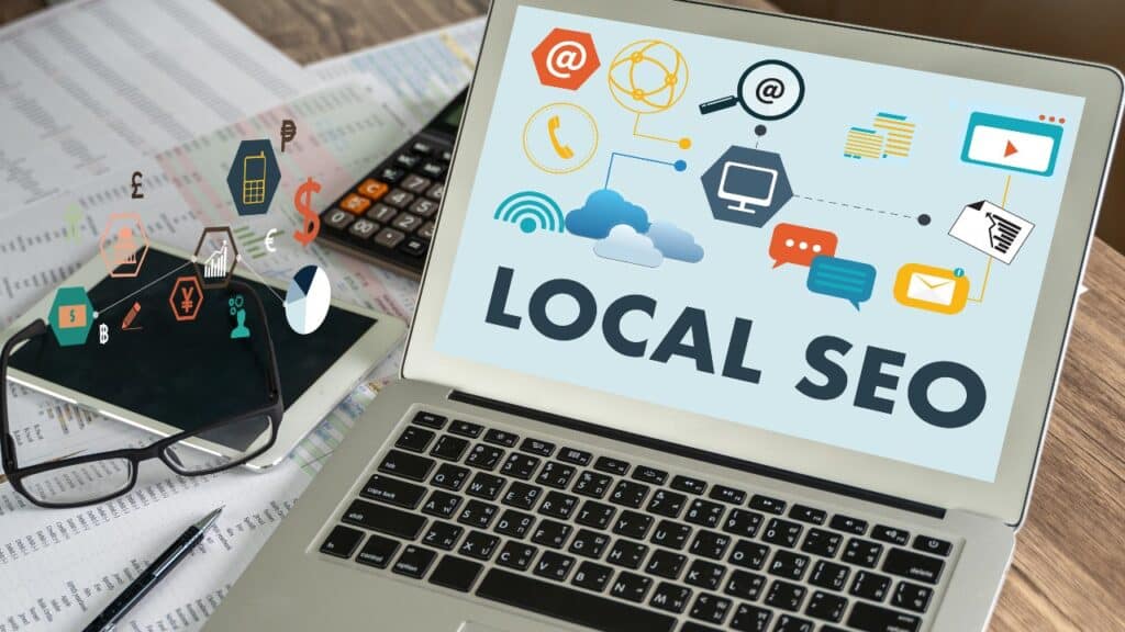 LOCAL SEO PROCESSES on laptop