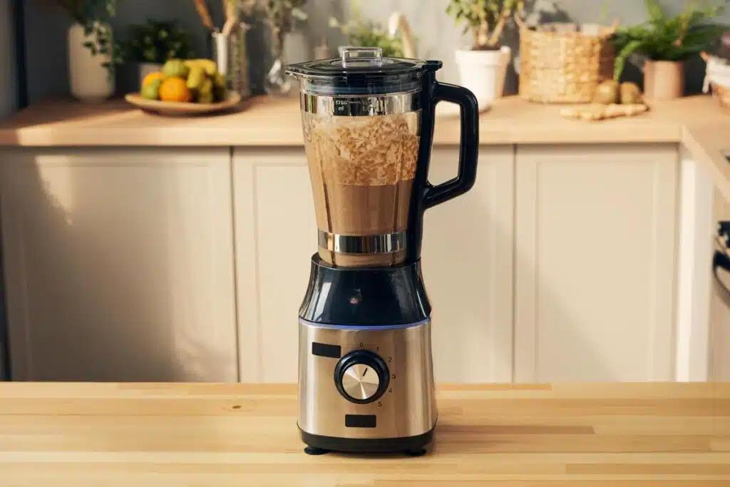 A blender on a kitchen table, representing the SharkNinja lawsuit.