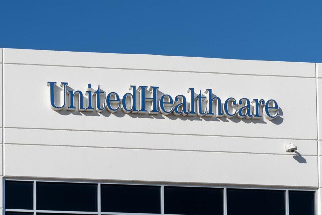 Close up of UnitedHealthcare signage, representing the UnitedHealthcare settlement.