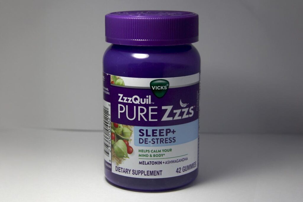 ZzzQuil melatonin product, representing the ZzzQuil class action.