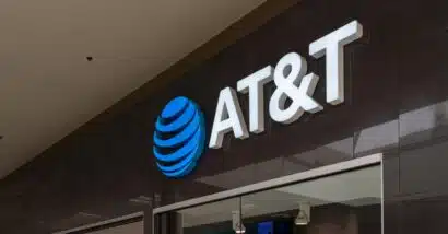 Close up of AT&T signage, representing the AT&T class action.