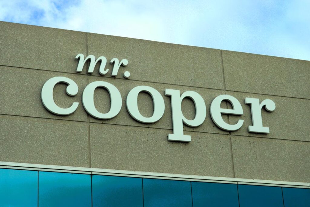 Mr Cooper signage, representing the Nationstar settlement.