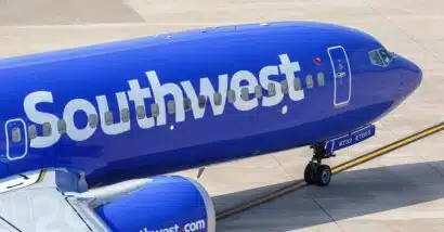 Southwest Airlines plane at an airport, representing the Southwest lawsuit.