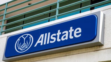 Close up of Allstate signage, representing the Allstate lawsuit.