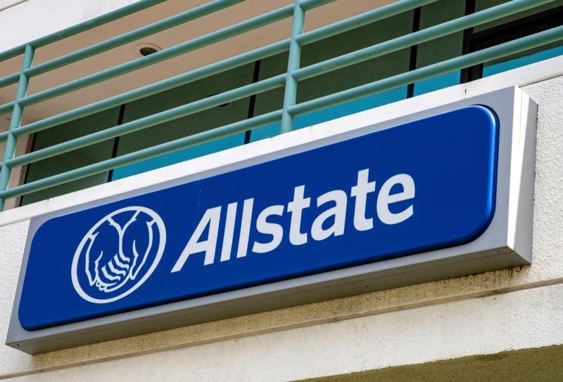 Close up of Allstate signage, representing the Allstate lawsuit.