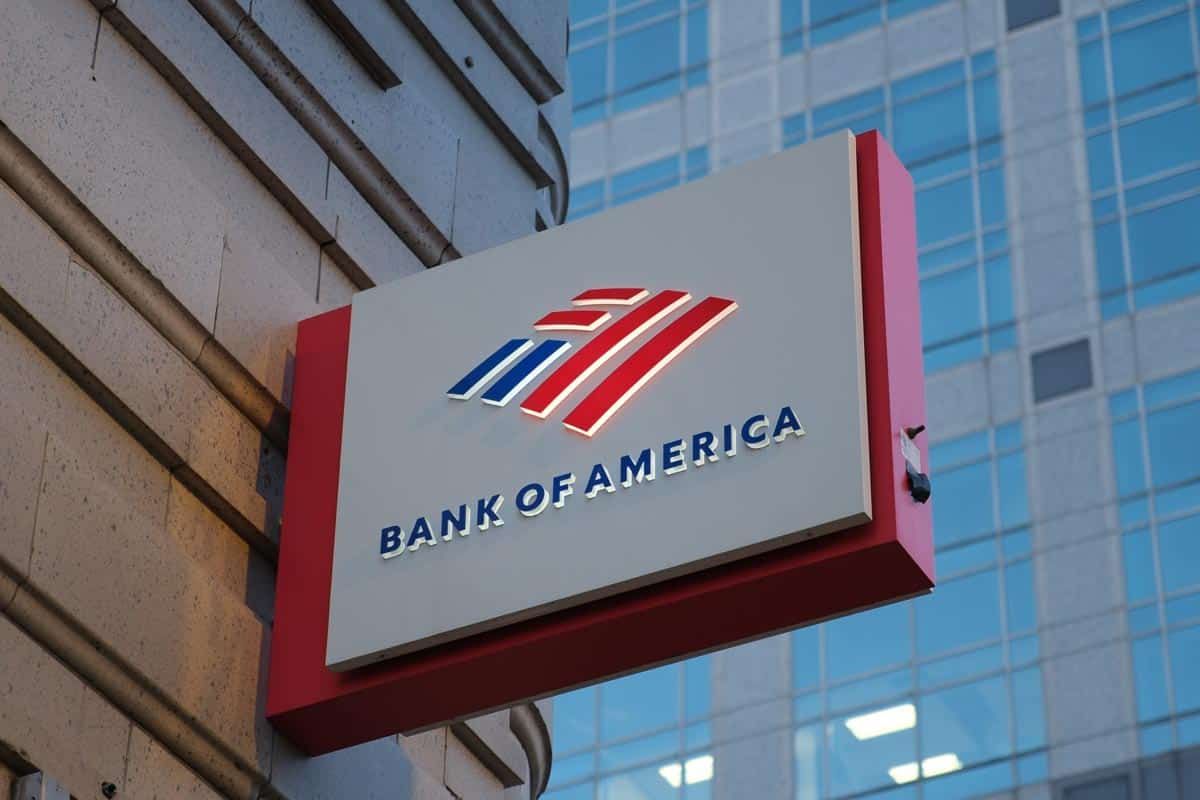 Close up of Bank of America signage, representing the Bank of America class action.