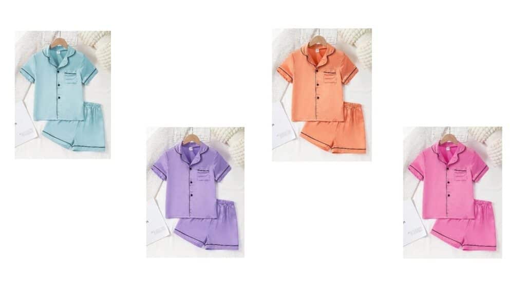 Recalled SHEIN EVRYDAY Kids Children’s Pajama Sets
