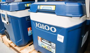 Igloo coolers on display in a store, representing the Igloo class action.