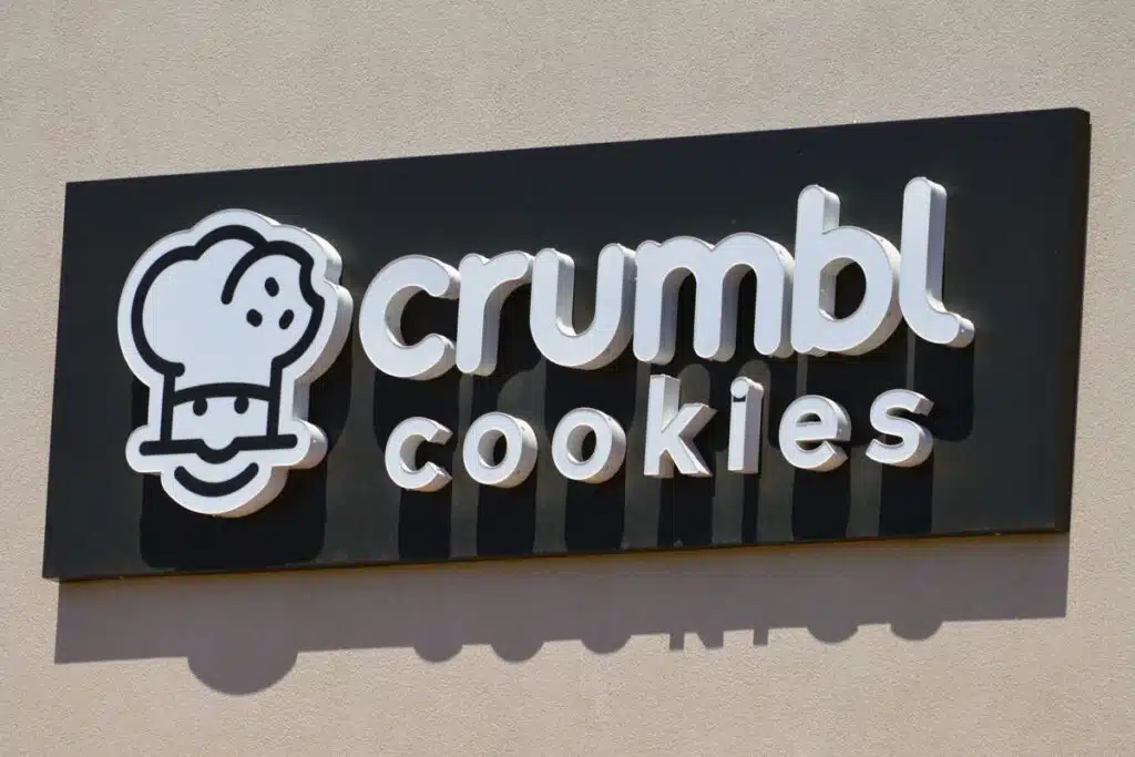 Crumbl Cookies signage, representing the Crumbl class action.