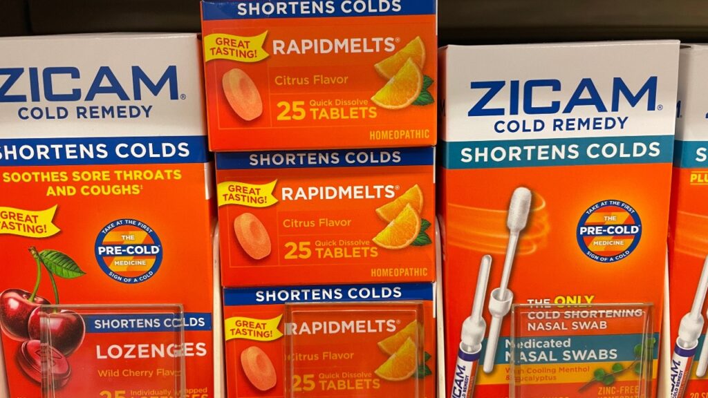 grocery store Zicam medicine