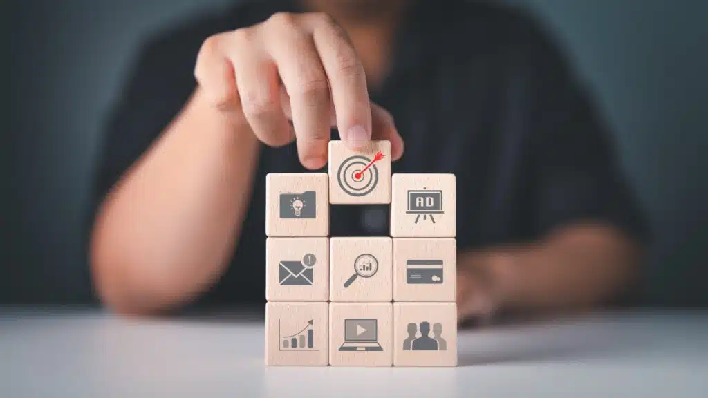 Digital online marketing concepts. Internet media and advertising to support and increase online sales channels to reach consumers over the world.