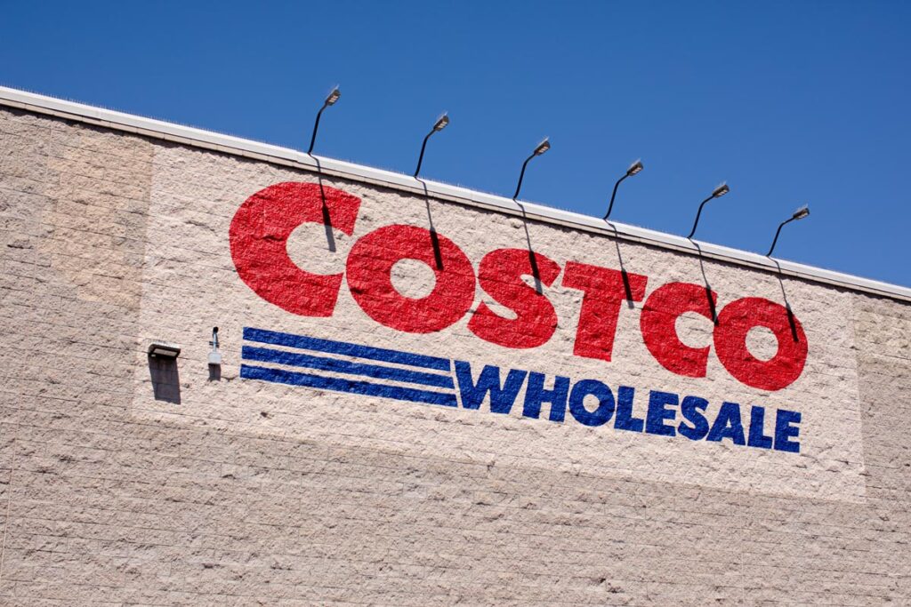 Costco signage on the side of a building, representing the Costco class action.
