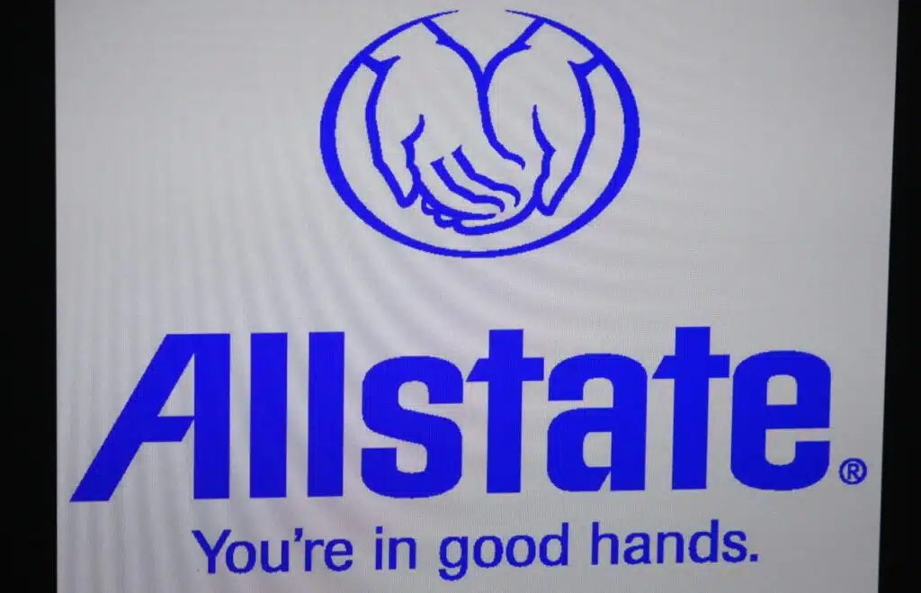 the logo of the brand "Allstate".
