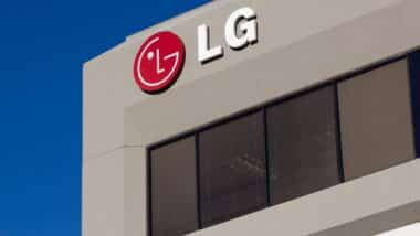 The LG logo seen at South Korean multinational electronics company LG Electronics Inc.'s campus in San Jose, California.