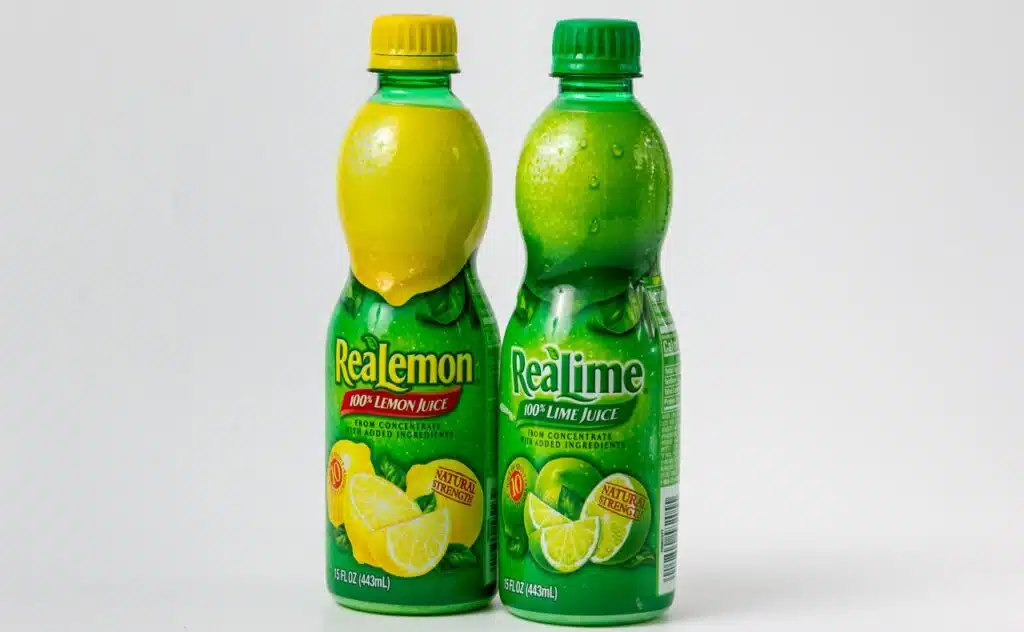 ReaLemon and ReaLime juice packages and trademark logo.