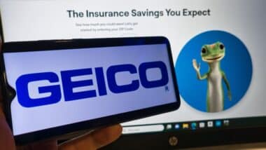 Logo of the world's leading insurance company Geico