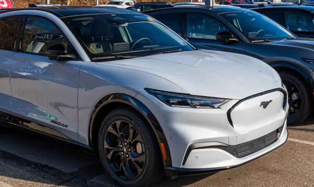 Ford Mustang Mach-Es for sale at a dealership