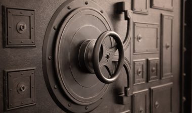 bank vault, bank safe door, concept of reliability and safety