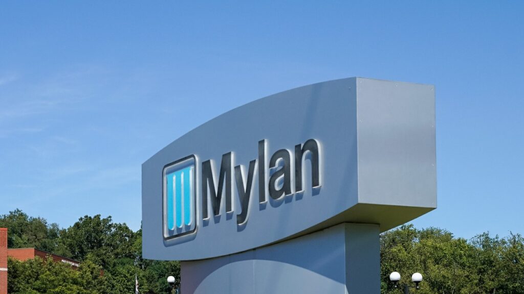 Exterior of Mylan drug manufacturing plant