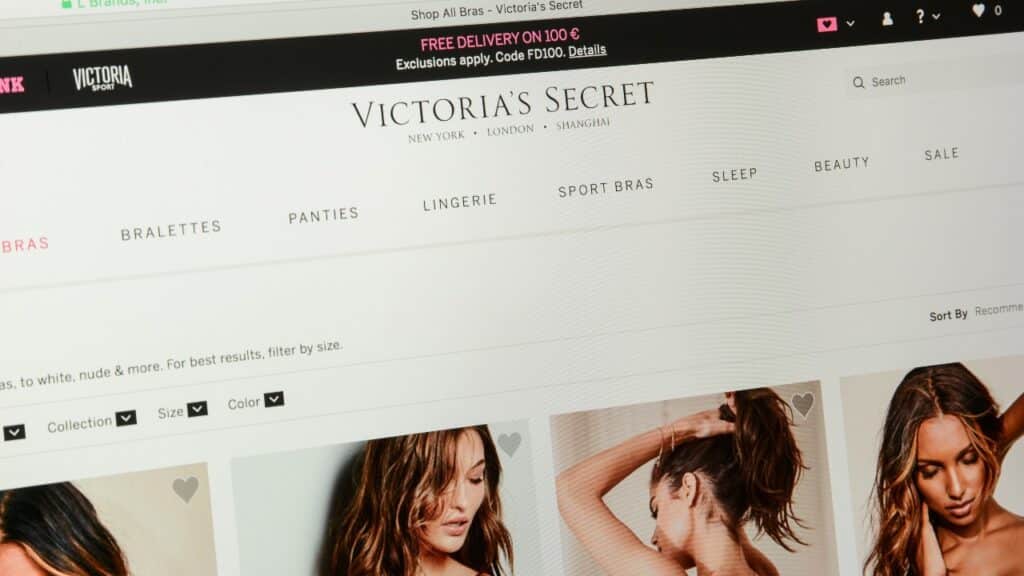 Victoria's Secret website