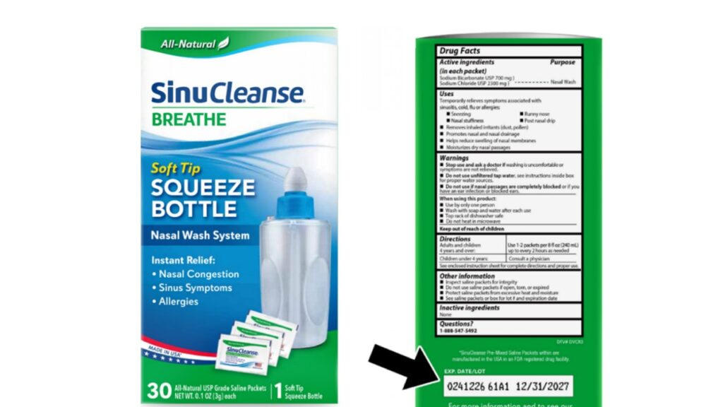recalled sinucleanse
