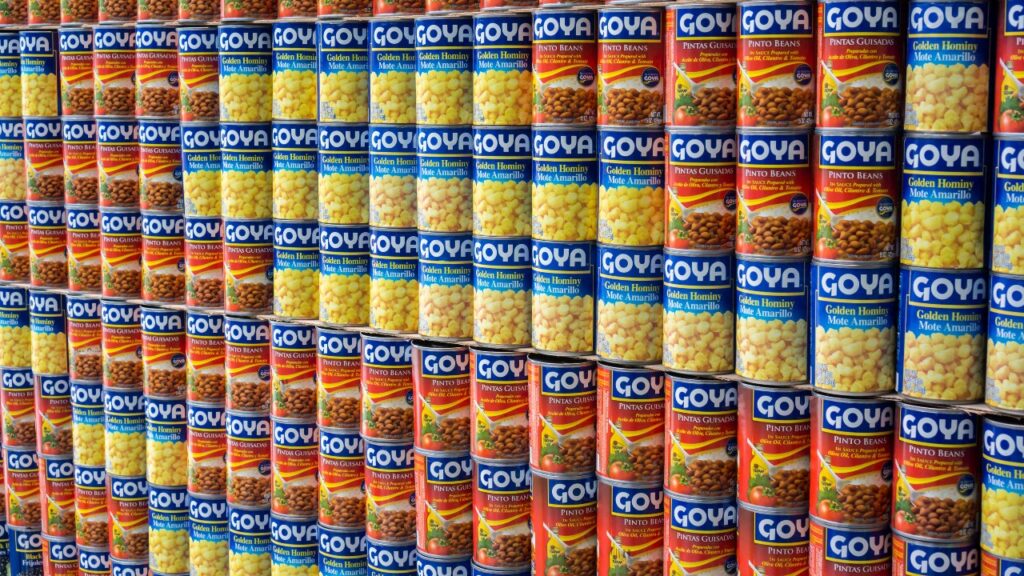 Goya brand beans in New York