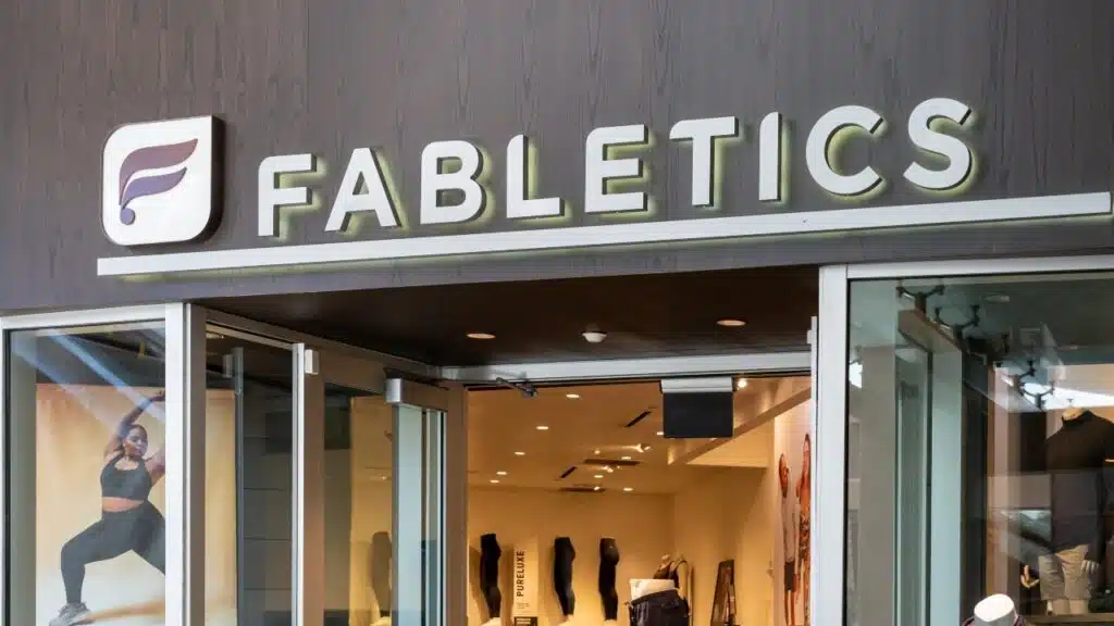 A Fabletics store in a shopping mall, representing Fabletics class action lawsuit