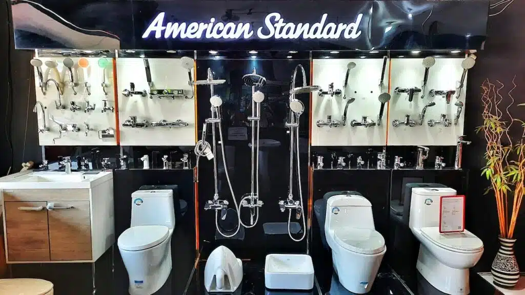 American Standard brand bathroom equipment.