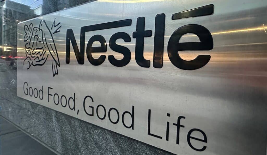 Nestlé sign at entrance to North American headquarters Nestlé USA, Inc.