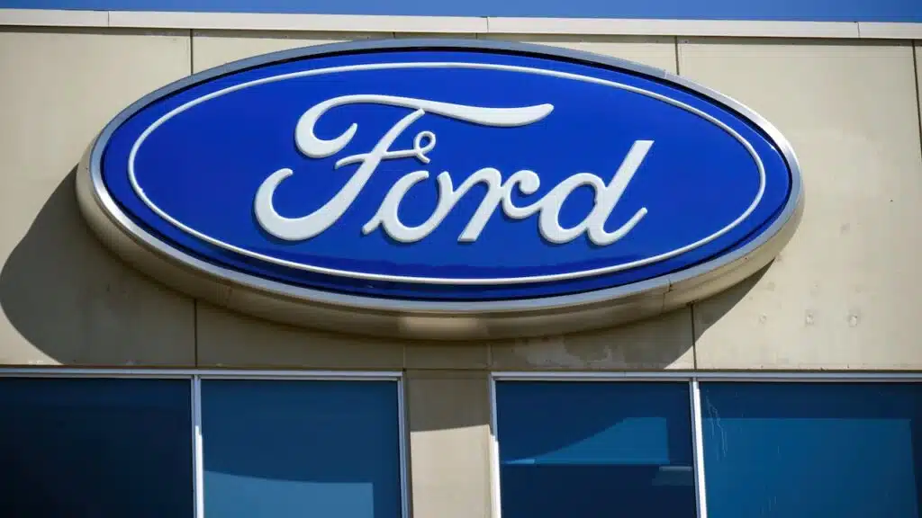 Ford logo on corporate office