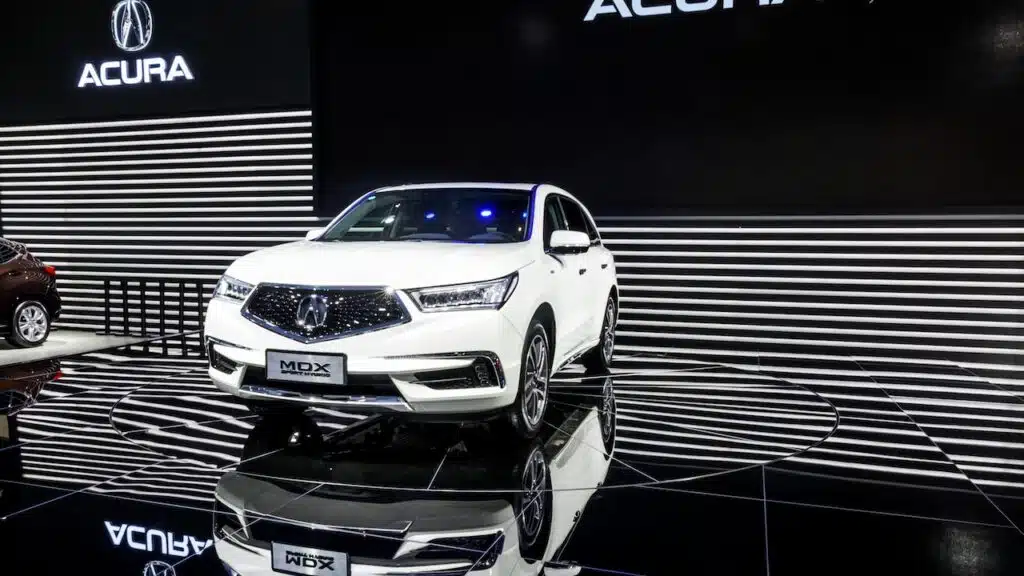 The Acura MDX Sport Hybrid on display during the 2017 Shenzhen-HongKong-Macao International Auto Show