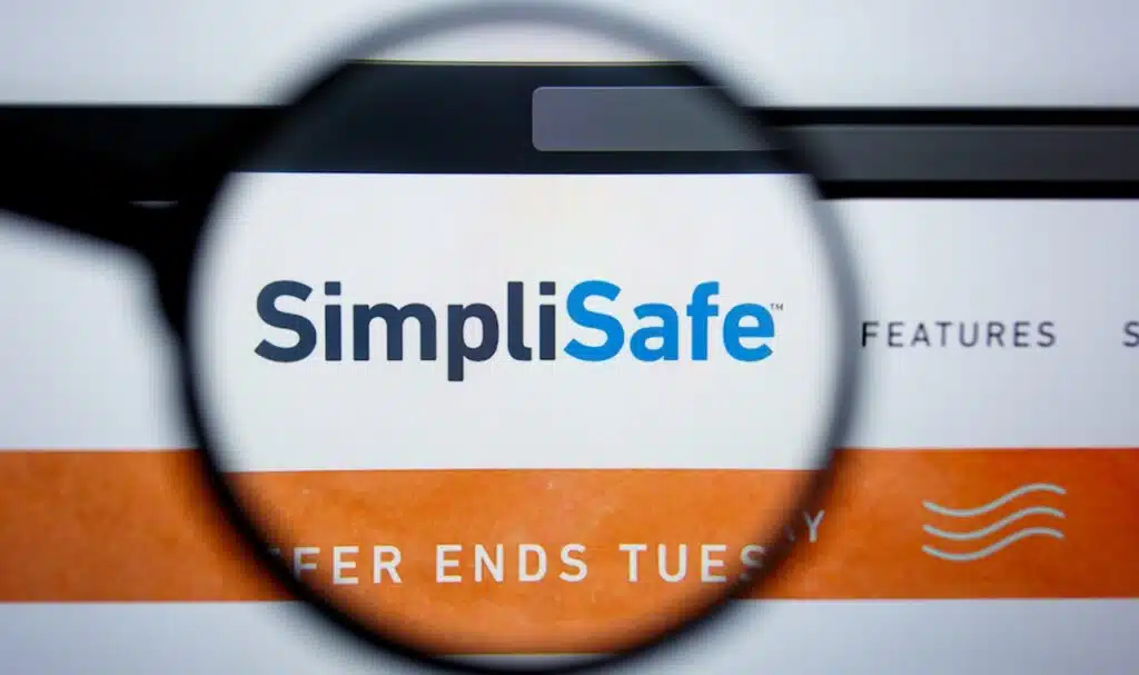Illustrative Editorial of SIMPLISAFE.COM website homepage.