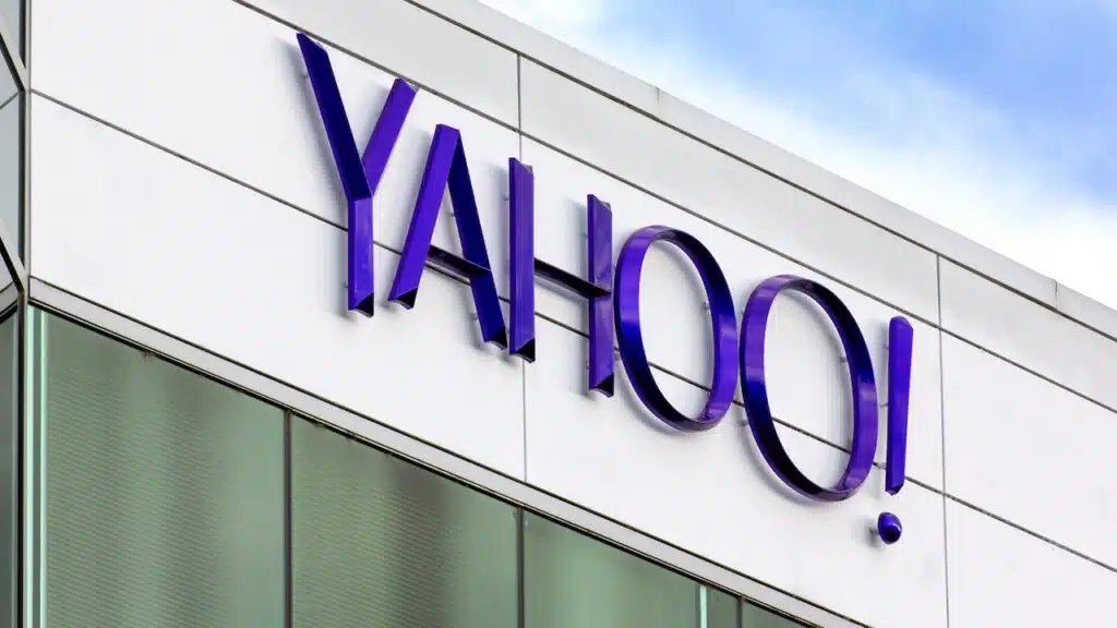 Yahoo Corporate Headquarters Sign.