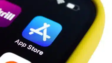 App Store icon on smartphone screen.