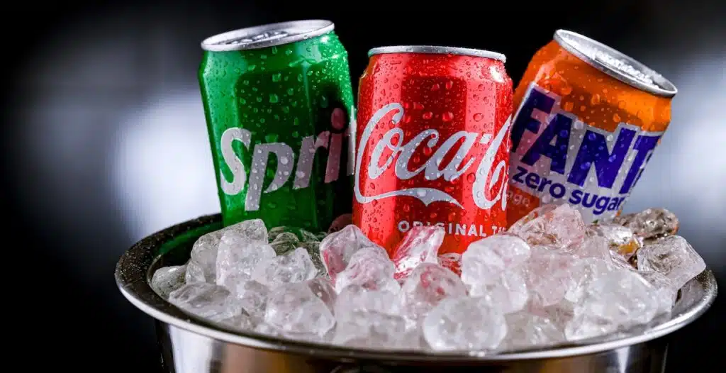 Flagship products of The Coca-Cola Company: Coca-Cola, Fanta and Sprite