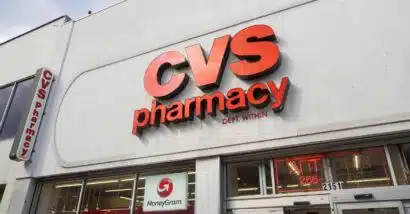 Close up of exterior CVS Pharmacy signage, representing CVS class action.
