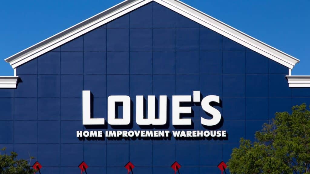 Lowe's Home Improvement Warehouse exterior.