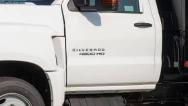 Chevrolet Silverado 4500 HD Chassis Cab. Chevy makes the Chassis Cab in 4500, 5500 and 6500 HD models