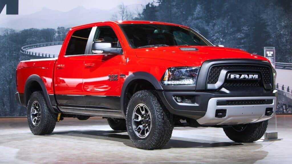 Ram 1500 pickup truck on display January 15th, 2015 at the 2015 North American International Auto Show in Detroit, Michigan.