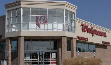 Walgreens pharmacy and goods location.