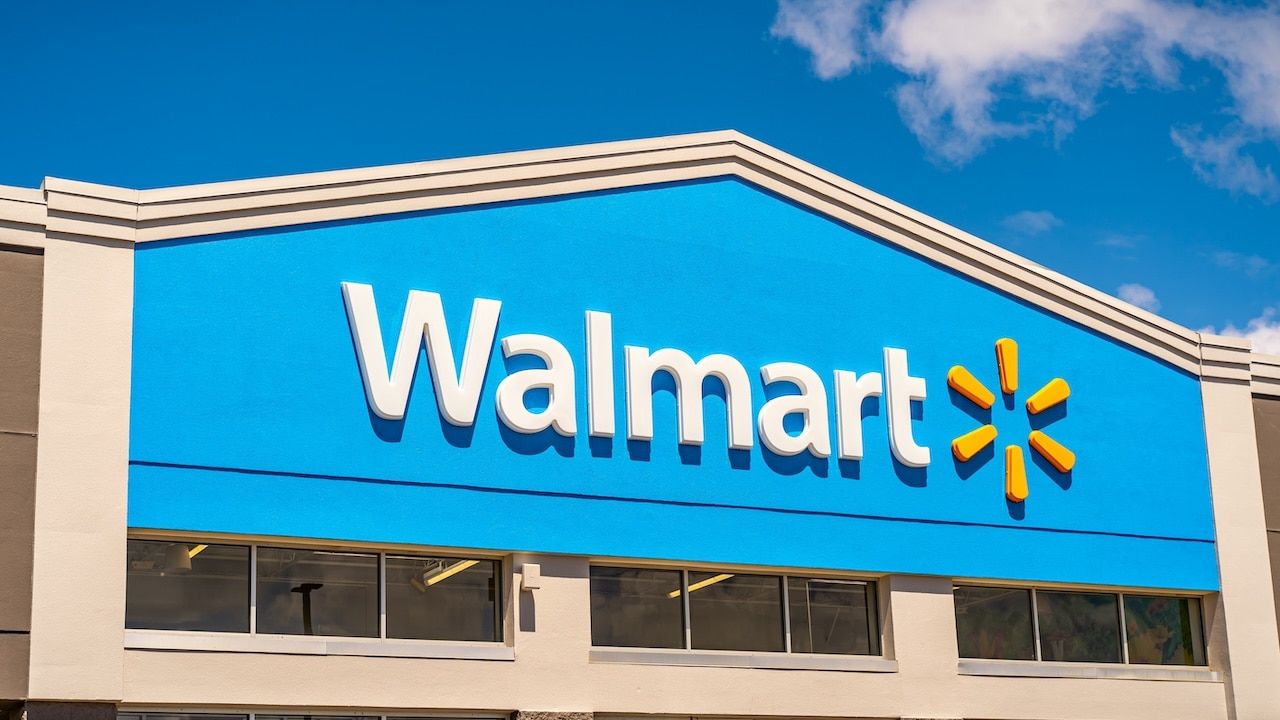 Walmart store exterior.