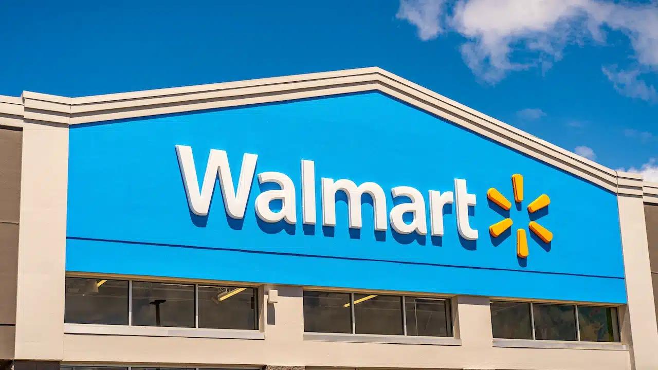 Walmart store exterior.