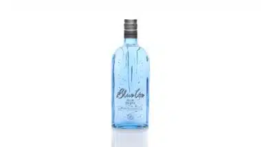 A 750 ml bottle of Blue Ice Vodka.
