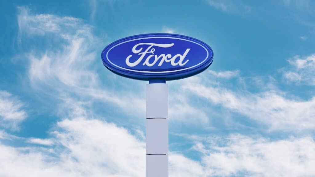 LOGO OF THE AMERICAN CAR BRAND FORD