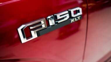 Logo of Ford F150 pick up truck